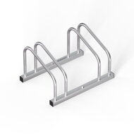 Stojan na 2 kola BIKE, 50x32x27cm, stříbrná