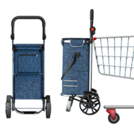 Nákupní taška na kolečkách EASY, 50l, modrá