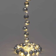 Vánoční světelný řetěz BELLS, 2m, teplá bílá/stříbrná