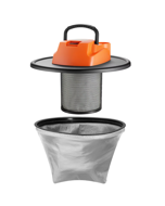 Vysavač na popel BENEDIKT, 1200 W, 18 kPa, černá/oranžová