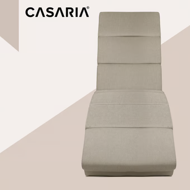 Lenoška LONDON s masážní a vyhřívací funkcí, 186×55×89cm, béžová