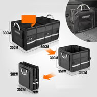 Organizér do kufru auta LEROY 63 L, 60x35x30cm, černá