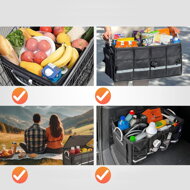Organizér do kufru auta LEROY 63 L, 60x35x30cm, černá
