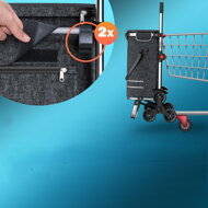 Nákupní taška na kolečkách do schodů COMFORT, 50l, černá