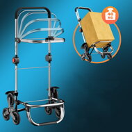 Nákupní taška na kolečkách do schodů COMFORT, 50l, černá