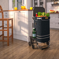 Nákupní taška na kolečkách do schodů COMFORT, 50l, černá