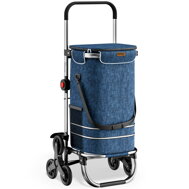 Nákupní taška na kolečkách do schodů COMFORT,50l, modrá
