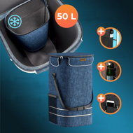 Nákupní taška na kolečkách do schodů COMFORT,50l, modrá