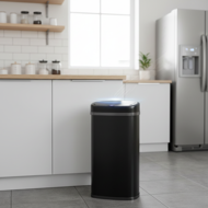 Senzorový odpadkový koš DEUS, 58 litrů, černá