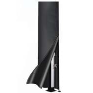 Kryt solární sprchy COVER, 220 x 70 cm, černá