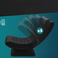 Lenoška ABERDEEN, 87x60x105cm, černá