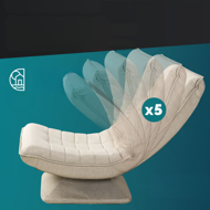 Lenoška ABERDEEN, 87x60x105cm, béžová