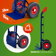Rudl sklápěcí CART, max. 200kg, modrá