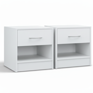 Set nočních stolků BIANCA, 2 ks, 41x39x28cm, bílá