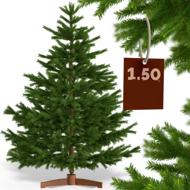 Umělý vánoční stromeček FROST, 150cm, zelená