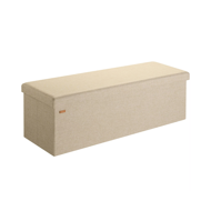 Taburet s úložným prostorem EDUMUND 115x38x38cm, béžová