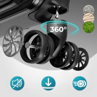 Sada skořepinových kufrů AERO, 4dílná, ABS, černá