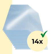 Dutinkový polykarbonát MARK 4mm, 60,5x121x0,4cm, 14ks, transparentní