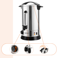 Vařič na víno/čaj COZY, 20l, stříbrná