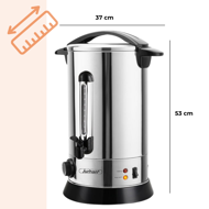 Vařič na víno/čaj COZY, 20l, stříbrná