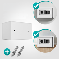 Elektrický nábytkový trezor SAFETY, 31 x 20 x 20cm, stříbrná