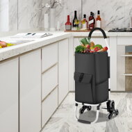 Nákupní taška Shopper, na kolečkách do schodů 45L, 101x45x39, černá