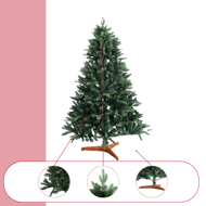 Umělý vánoční stromeček FROST, 150cm, zelená
