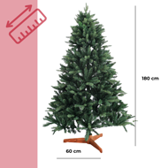 Umělý vánoční stromeček FROST, 180cm, zelená