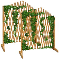 Dřevěná mřížka ROSEMARY na květiny, 200x107cm, přírodní hnědá