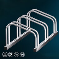 Stojan na 3 kola BIKE, 71x32x27cm, stříbrná
