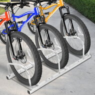Stojan na 3 kola BIKE, 84x32x27cm, stříbrná