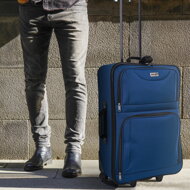 Sada cestovních kufrů TRAVEL 5-dílná, půlnoční modrá
