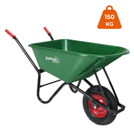 Plastové kolečko GREG s plastovou vaničkou, Max. kapacita 100l/150kg, zelená/černá