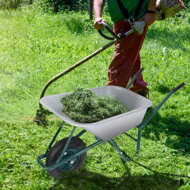 Kolečko GREEN BARRY pozinkovaný, max. 1 kapacita 100l/250kg, stříbrná/černá