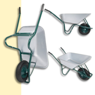Kolečko GREEN BARRY pozinkovaný, max. 1 kapacita 100l/250kg, stříbrná/černá