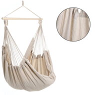 Závěsné křeslo BOHO s polštáři, Ø61cm, béžová