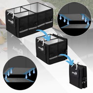 Organizér do kufru auta LEROY 63 L s izolací, 60x35x30cm, černá