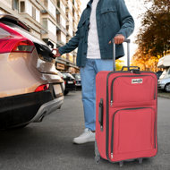 Sada cestovních kufrů TRAVEL, 5-dílná, červená