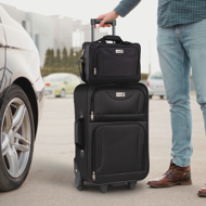 Sada cestovních kufrů TRAVEL, 5-dílná, černá