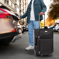 Sada cestovních kufrů TRAVEL, 5-dílná, černá