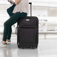 Sada cestovních kufrů TRAVEL, 5-dílná, černá
