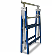 Teleskopické lešenářské kozy DANNY, sada 2 ks, max. 200kg, 69x57x81-130cm, stříbrná/modrá