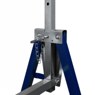 Teleskopické lešenářské kozy DANNY, sada 2 ks, max. 200kg, 69x57x81-130cm, stříbrná/modrá