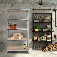 Regál s vysokou nosností HEAVY, max. 875kg, 90x40x180cm, stříbrná