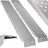 Nájezdové rampy na auto MARA, sada 2 ks, 400kg, 150cm, 2ks, stříbrná