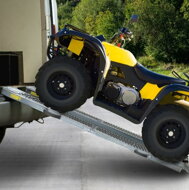 Nájezdové rampy na auto DRIVE, sklápěcí, sada 2 ks, max. 400 kg, 160cm, 2ks, ocelová