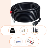 Sada na čištění potrubí Premium, 30 m, černá