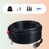 Sada na čištění potrubí Premium, 30 m, černá
