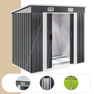 Zahradní domek na nářadí L, 196x122x182cm,  antracitová