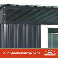 Kůlna na nářadí antracitová